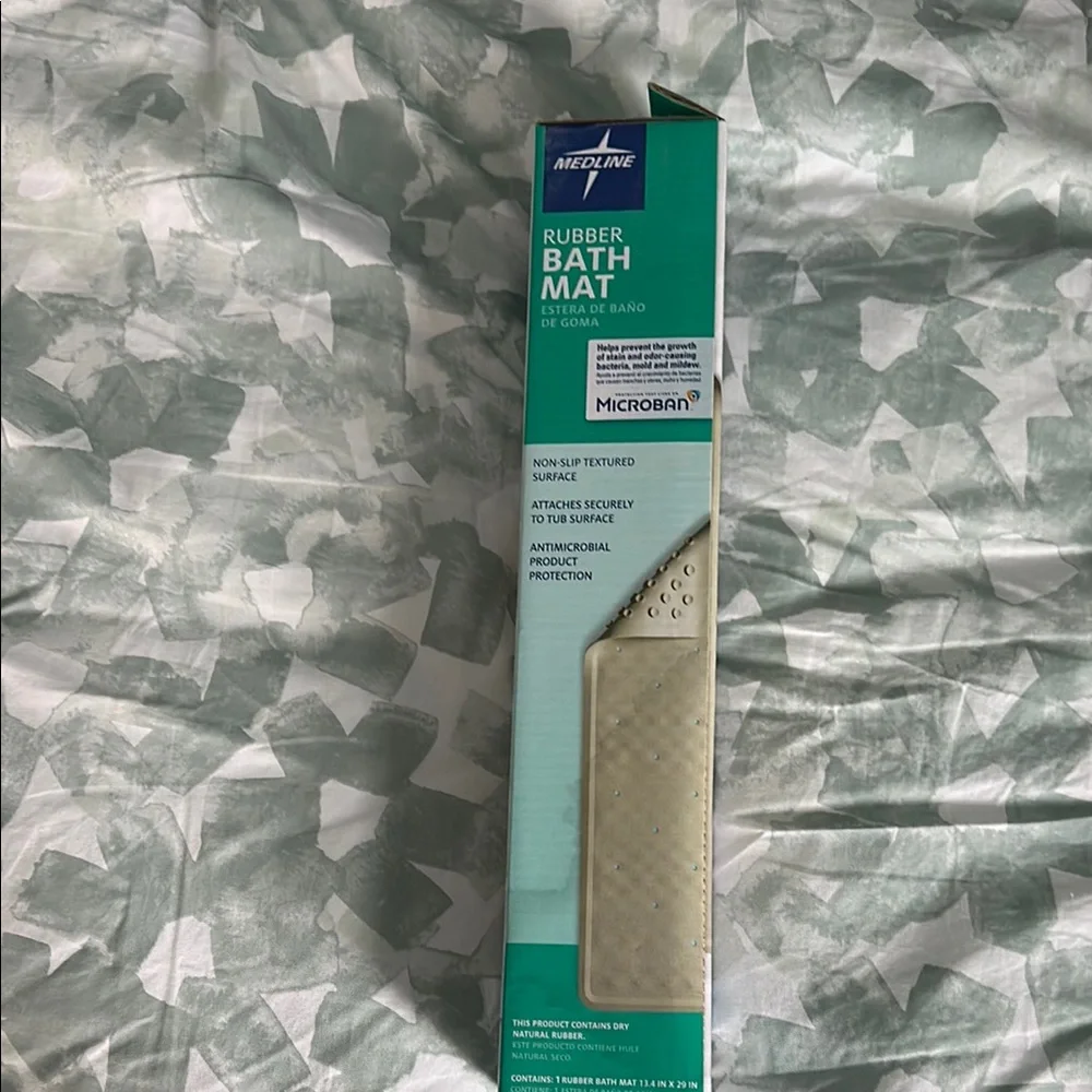 Cream Non-Slip Bath Mat